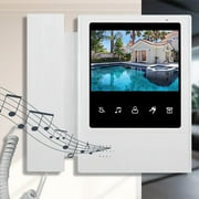 4.3 Inch Doorbell Video Camera Wired Touch Monitor Intercom Waterproof IR Night 700TVL Vision For Home Surveillance 4 Wire Connected