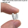 thumbnail image 4 of Silver Barrel Screw Type Twist Clasps Connector Fastener Cord End Cap Smooth Thread Big Hole Strong Hold Easy Twist Apart 11mm x 4mm for Bead Jewelry Necklaces Bracelets Waist Chains 10Pcs, 4 of 5