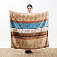thumbnail image 2 of Southwest Cactus Plush Throw, 2 of 7