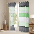 thumbnail image 3 of Castle Fairy Stripes Blackout Curtains Set of 2 (52x84 Each),Minimalist Window Curtains, 3 of 6