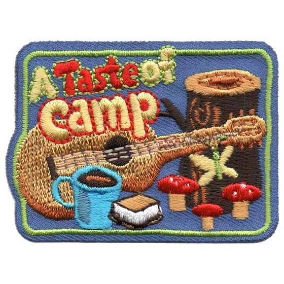 12 pieces 2" Custom Activity Scouts Applique Fun Patches - A Taste of Camp Patch