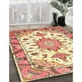 thumbnail image 2 of Ahgly Company Indoor Rectangle Traditional Brown Gold Medallion Area Rugs, 6' x 9', 2 of 6