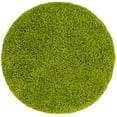 thumbnail image 3 of Unique Loom Solid Shag Collection Area Rug (3' 1" Round Grass Green), 3 of 10