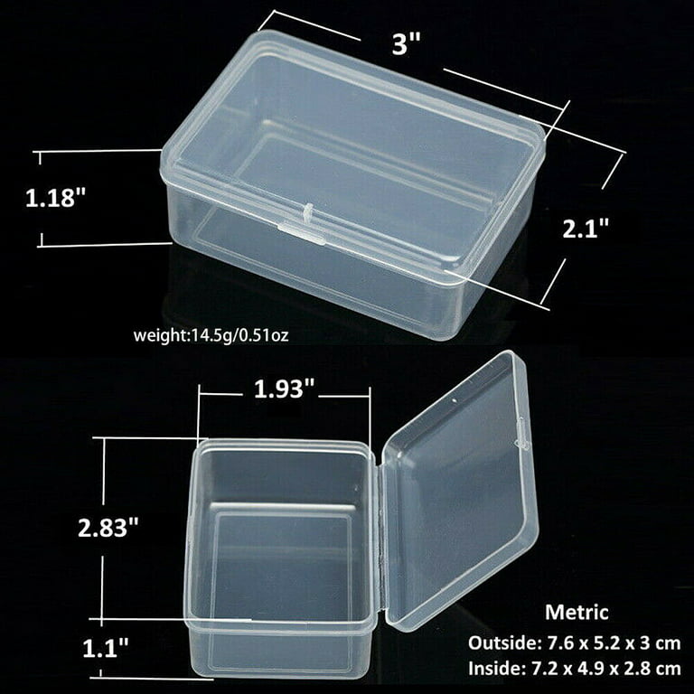 US 10-20 Small Plastic Storage Container Organizer Coins Screws Jewelry Mini Box