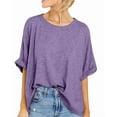 thumbnail image 6 of Short Sleeve Women Oversized T-Shirt Summer Casual Loose Tee Tops, 6 of 7