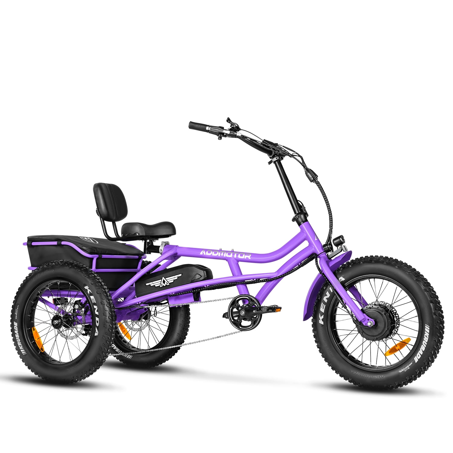 Addmotor M360 SemiRecumbent Electric Trike, 85MI, Fat Tire 3 Wheel