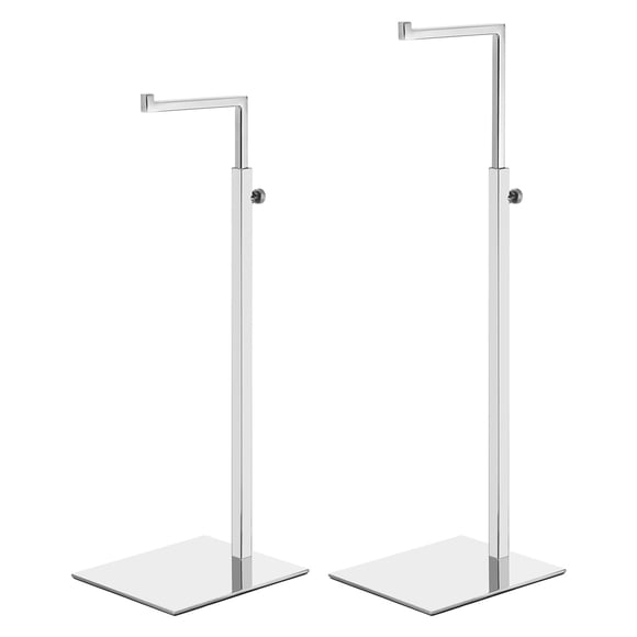 Unique Bargains Purse Display Stand 2 Pack Adjustable Handbag Rack Stainless Steel Tabletop Holder for Home Boutique Store Silver