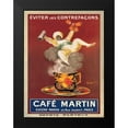 thumbnail image 2 of Cappiello, Leonetto 12x14 Black Modern Framed Museum Art Print Titled - Cafe Martin-1921, 2 of 5
