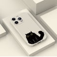 thumbnail image 3 of Muestra tu estilo: funda plateada arcoíris de doble capa esmerilada con ilustración peculiar para iPhone 15 Pro Max 14 13 12 Pro 11, 3 of 4