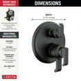 thumbnail image 3 of Delta T27889 Tetra 17 Series Pressure Balanced Valve Trim - Lumicoat Champagne Bronze, 3 of 5