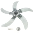 thumbnail image 1 of MOVTOTOP 18 Inch Grey Plastic Fan Blade with 5 Leaves for Home Use Enhancing Airflow and Coverage, 1 of 8