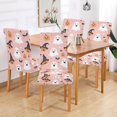 thumbnail image 2 of Yayeee 2 Pack Dining Chair Covers Stretch Parson Chairs Slipcovers Seat Protector, Pastel Pink Halloween, 2 of 6
