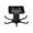 Black, variant on Under Cabinet Rotating Hook 360 Degree Swivel Kitchen Utensil Hanger with 6 Hooks for Spoon Ladle Cookware and Space Saving Ceiling Mounting Black