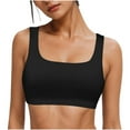 thumbnail image 3 of ZJXFGS Clearance High Impact Sports Bras for Women Racerback Running Bra Sports Bras For Women Yoga Top Wireless Camisole Black L, 3 of 9