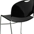 thumbnail image 6 of Flash Furniture HERCULES Series 880 lb. Capacity Black Ultra-Compact Stack Chair with Chrome Frame, 6 of 11