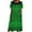 Green, variant on Women's Summer Dress Square Neck Puffed Sleeve Casual Dress Mumu Polynesian Dress Women's Pocket Casual Dress