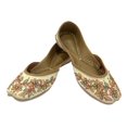 thumbnail image 2 of Punjabi Jutti For Women's Ballerina Flat Shoes Gift For Her Wedding Shoes Handmade Mojari Indian Juti US 9.5/ EURO 41, 2 of 5