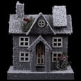 thumbnail image 6 of Northlight Lighted Snowy House Christmas Decoration - 11" - Gray, 6 of 6