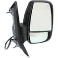 thumbnail image 2 of For Ford Transit 2015 16 17 18 2019 Door Mirror Passenger Side | Power | Heated | In-Housing Signal Light | Short Arm | Fits Vans w/ Low Roof | Textured Black | FO1321549 | 128-04533R, FO1321549, 2 of 5