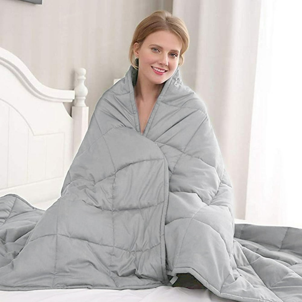 Weighted Blanket (60" x80", 15/20/25 lbs) 100% Cotton Material with