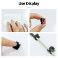 thumbnail image 3 of Self Stick Wire Organizer Line Cable Clip Buckle Clips Clamp Table Wall Fixer Fastener Power Cable Holder Wall Cable Sticker white rectangle, 3 of 6