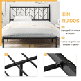 thumbnail image 2 of Cama Fabricada de Metal Cabecera Vintage Matrimonial, 2 of 5