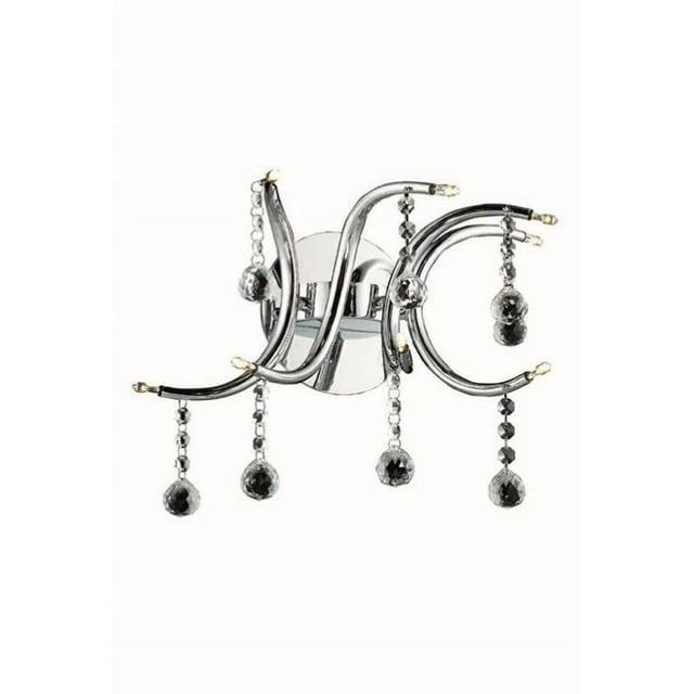 Elegant Lighting Hydra 14" 8 Light Royal Crystal Wall Sconce
