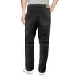 thumbnail image 2 of Men's Slim Fit Casual Straight Leg Zip Fly Jeans Cotton Blend Denim Pants (Black, 30W x 32L), 2 of 3