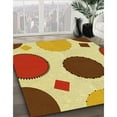 thumbnail image 3 of Ahgly Company Tapis Rectangulaire Lavable en Machine Intérieur Transitionnel Acajou Brun, 4 Pieds x 6 Pieds, 3 of 7