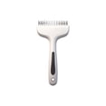 thumbnail image 3 of FEOLGEHLY Pet Dematting Comb for Dogs Cats - Undercoat Rake Deshedding Brush with Stainless Steel Rounded Tips, Non-Slip Handle for Gentle Pet Grooming (White), 3 of 7