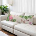 thumbnail image 2 of Summer Flamingo Body Pillow Cover 20 x 54 Inch Decorative Pillow Cover Tropical Plants Botanical Floral Rustic Lumbar Pillowcase Seasonal Rectangle Cushion Case for Couch Sofa Bed Living Room, 2 of 9