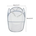 thumbnail image 4 of Unique Bargains 1 Pc Folding Laundry Basket for Laundry Room 14.17"x22.83" Light Gray, 4 of 6