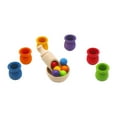 thumbnail image 4 of Bola clasificadora de colores del arcoíris en taza, juguetes educativos para edades tempranas, clasificación sensorial de colores para niños, regalos, 4 of 9