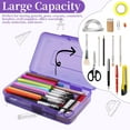 thumbnail image 5 of Goattoy 2025 Summer Savings Plastic Pencil Box Large Capacity Pencil Case Durable Pencil Pouch for Ki-ds Stu-dents Gi-rls Bo-ys Adults Scho-ol & Office (Clear), 5 of 8
