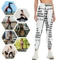 thumbnail image 4 of The L is for leg: Alphabet a-z Words - Alphabet Words Leggings joggers for Women's fitness Womens Leggings, 4 of 6