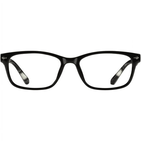 M+ Readers Adrian Black +3.00 Reading Glasses with Case