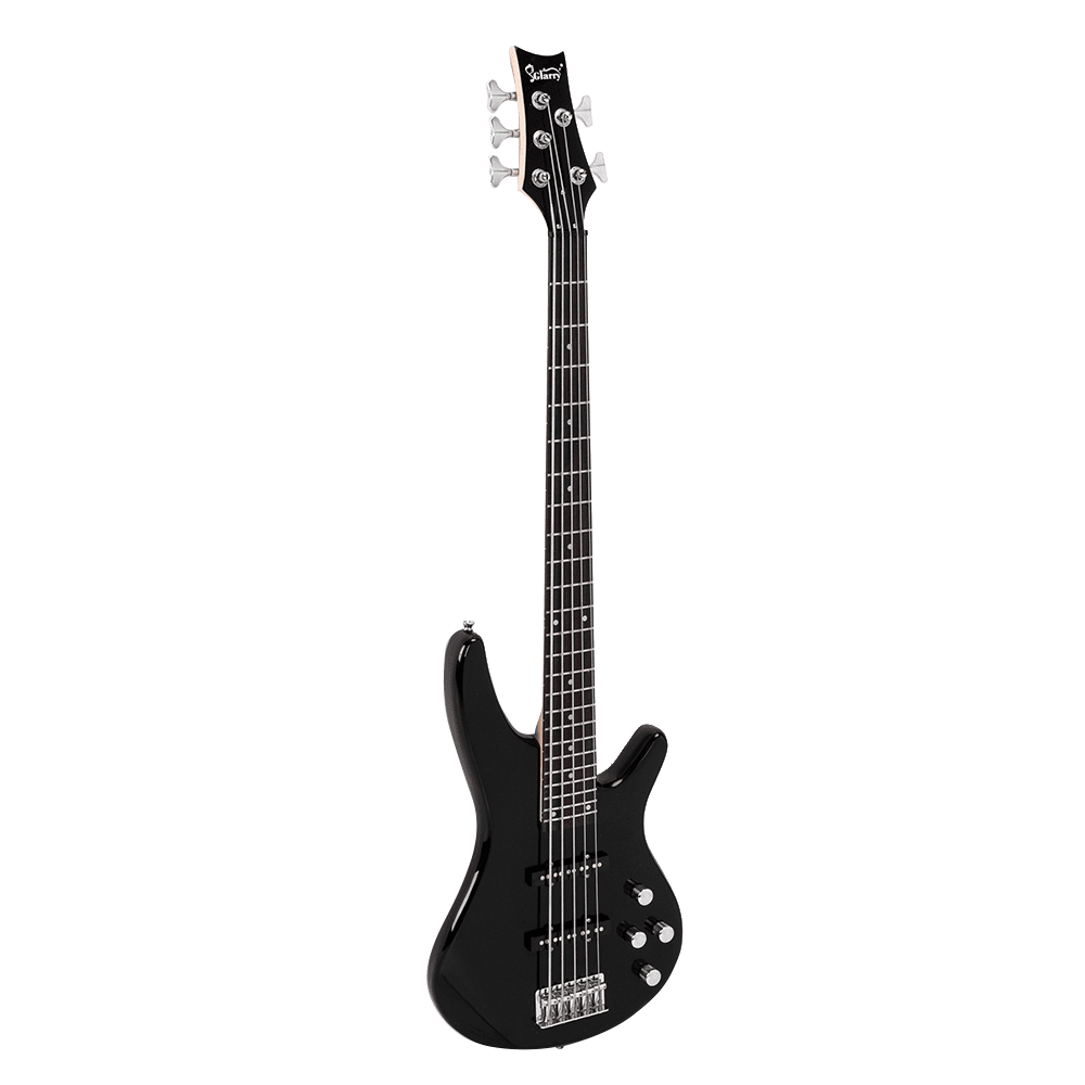Tcbosik 5 String Electric Bass Guitar, Full Size Bass Beginner Kit with Bag, Strap, Plectrum, Amp Wire and Wrench Tool, Black