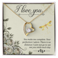 thumbnail image 4 of To My Girlfriend I love you Forever Necklace w Message Card, 4 of 7