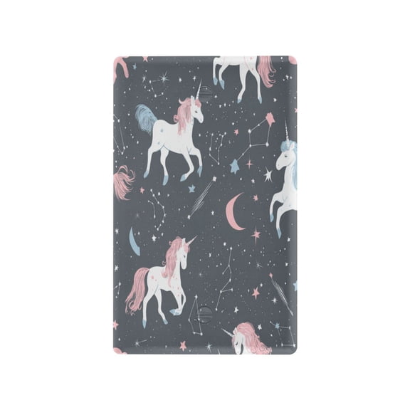 Unicorns and Stars Light Switch Cover Switch Plate Outlet Cover Plug Cover for Electrical Outlet