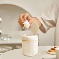 thumbnail image 2 of Small trash can, desktop trash can, Press the trash can for under tables | Light luxury table trash can with lid, creative trash can for bedroom, bedside table, 2 of 5