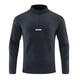 thumbnail image 1 of pstuiky Camisas suaves de manga larga para hombre, Top deportivo elástico de manga larga con cuello alto y media cremallera para hombre, color liso camisetas de hombre l, 1 of 2