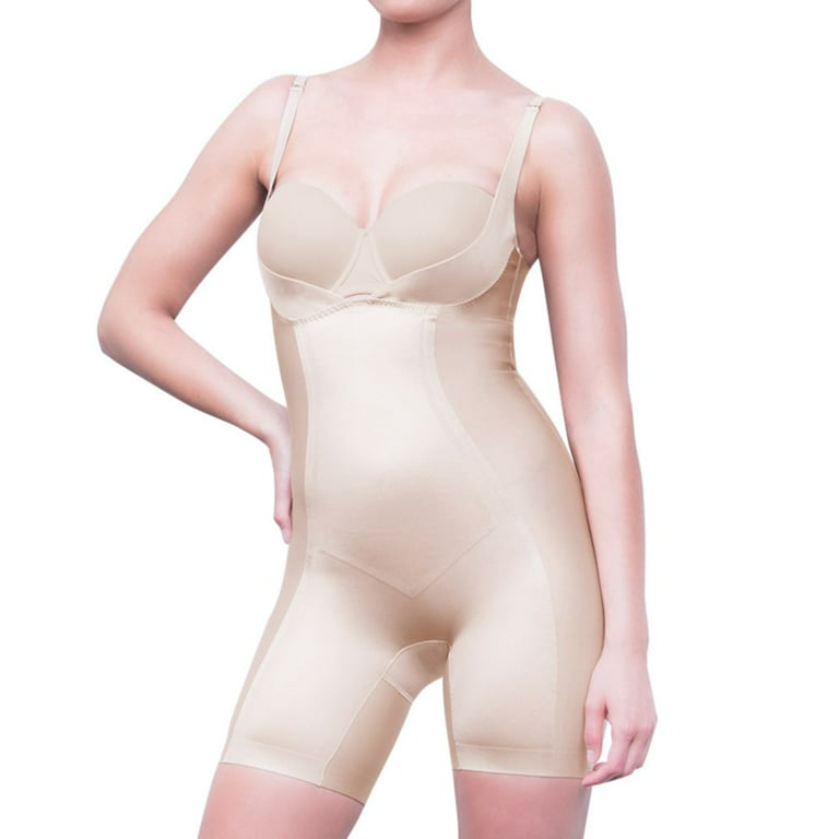 Body Hush Glamour Women's All-In-One Body Shaper, Nude, XLarge