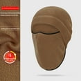 thumbnail image 4 of Qholemyo Sports Riding Ski Mask Outdoor Cold Mask Windproof Hood Motorcycle Helmet Liner Cap Fleece Mask And Fleece Mask Integrated Cap, Warm Face Wrap, Durable Motorcycle Mask, 4 of 5