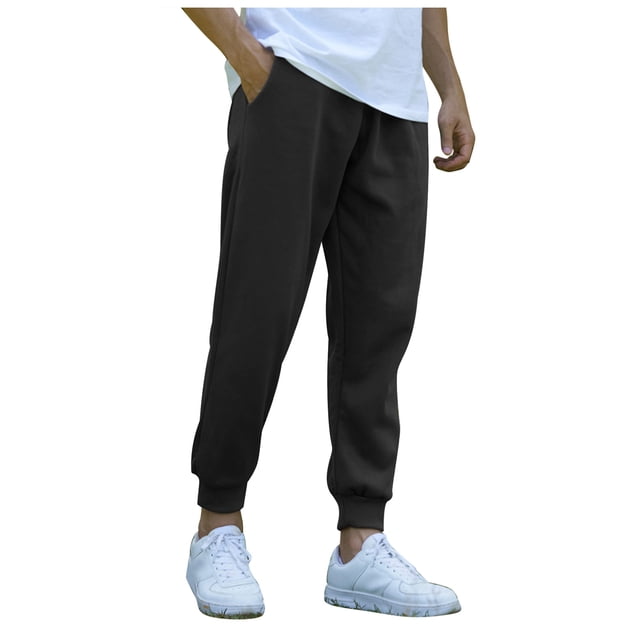 HNMKIU Men's Casual Sports Jogging Pants for Training Comfortable Fit with Adjustable Drawstring and Functional Pockets for Everyday Wear