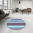 thumbnail image 4 of Ahgly Company Machine Washable Indoor Rectangle Transitional Day Sky Blue Area Rugs, 7' x 10', 4 of 7