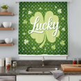 thumbnail image 5 of St. Patrick's Day Sheer Curtains 54 Inches Long, Spring Lucky Shamrock Green Polka Dots Light Filering Curtains, Breathable Simi Curtain Privacy Drapes for Kitchen Bathroom Nursery Window Treatment, 5 of 9