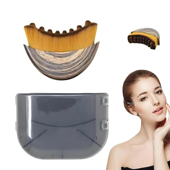 New Lymphatic Contour Face Brush, Contour Face Brush for Lymphatic Drainage, Ergonomically Designed to Fit The Skin Precisely, Enough for Daily Use(1PCS)