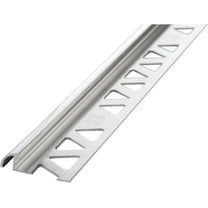 M-D Building Products Aluminum Bullnose 3/8" x 96" Architectural Molding & Trim, Bright Clear Finish