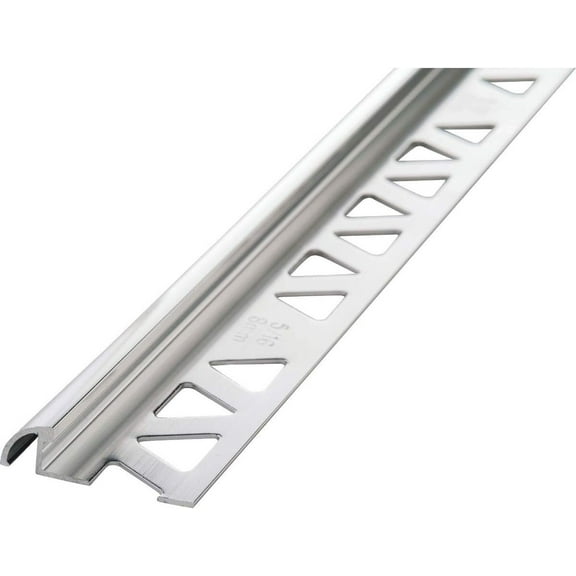 M-D Building Products Aluminum Bullnose 3/8" x 96" Architectural Molding & Trim, Bright Clear Finish