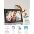 thumbnail image 3 of AZXL 10.1" WiFi Digital Picture Frame with Touchscreen, Auto-Rotate, Easy Photo Sharing via App, Black, 3 of 8